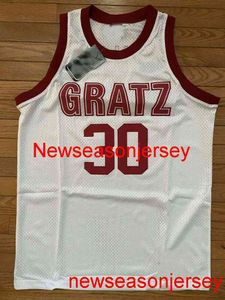 Gestikt Rasheed Wallace 1993 Simon Gratz High School New Embroidery Jersey Maat XS-6XL Custom Elke Naam Nummer Basketbal Jerseys