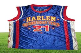 STITCHED SPECIAL K 21 Harlem Globetrotters Basketball Jersey para hombre Bordado Tamaño de camiseta XS6XL CUALQUIER Número de nombre Basketball9819941