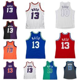 Maillots de basket-ball cousus Steve Nash # 13 Mitchell Ness 1996-97 98-99 03-04 11-12 Hardwoods classique rétro hommes femmes jeunesse maillot S-6XL