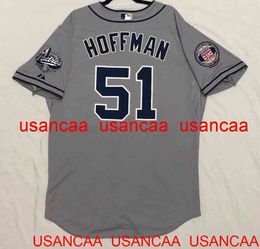 Stikte Trevor Hoffman coole base jersey throwback jerseys mannen vrouwen jeugd honkbal xs-5xl 6xl