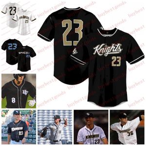 Gestikt UCF Knights honkbalshirt 27 Gephry Pena 40 Ben McCabe 3 Lex Boedicker 21 Noah Orlando 2 Michael Brooks Tom Josten Alex Freeland UCF Jerseys