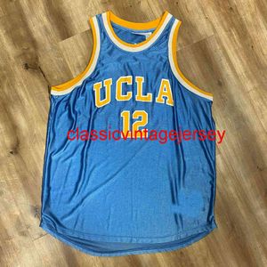 Gestikt UCLA BRUINS TOBY BAILEY VINTAGE 90s COLLEGE BASKETBAL JERSEY borduurwerk aangepaste elke naam nummer XS-5XL 6XL