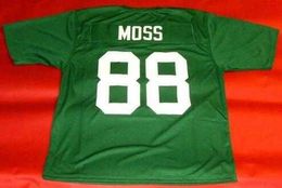 gestikte vintage aangepaste marshall donderende kudde #88 randy moss voetbalshirt maat s-4xl aangepast elke naamnummer trui