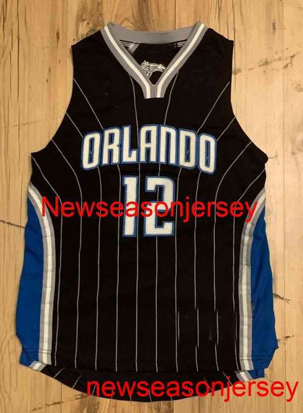 Cosido Vintage Dwight Howard Cosido Jersey Negro Bordado Tamaño XS-6XL Personalizado Cualquier nombre Número Camisetas de baloncesto