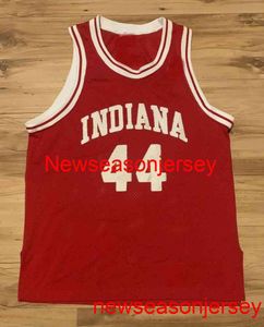 Gestikt Vintage Indiana Hoosiers Alan Henderson Jersey Mens Red Borduurwerk Maat XS-6XL Custom Elke Naam Nummer Basketbal Jerseys