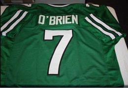 cousu Vintage KEN O'BRIEN # 7 QB Cousu Cousu RETRO Football Jersey taille s-4XL personnalisé n'importe quel nom numéro maillot