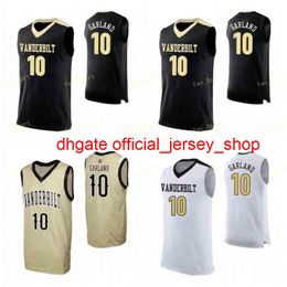 Stik op Custom College NCAA Vanderbilt Commodores Basketball Jersey 4 Kenyon Martin Jr 4 Wright 5 DJ Harvey 13 Matthew Moyer Custom Stitched