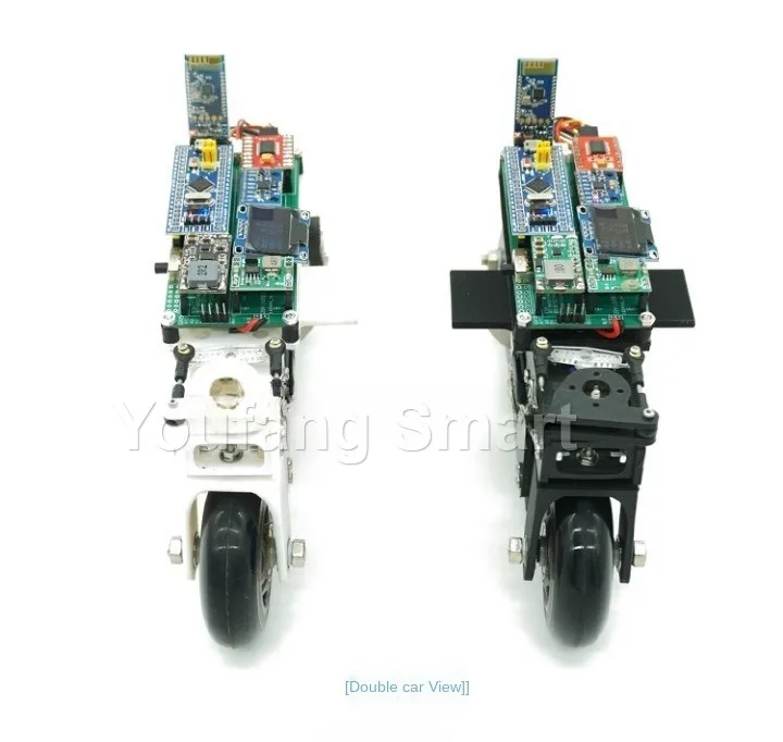 Stm32 2WD Robotic Car Balance Bike Cubli Balance Motorcycle 3D Printing Bluetooth APP Control Robotic Car for STM32 Open Source