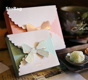 StoBag 10 Uds. Jabón de cartón blanco flor caja de regalo grande embalaje para hornear dulces cartón decoración de pasteles arco fiesta de boda 3804392