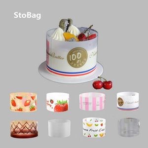 Stobag Verjaardagstaart Harde RIM Transparante Bakken Mousse Cake Cartoon Koreaanse Zachte Decoratie DIY Cake Decorating Gereedschap 6/7/8 / 10cm 210602