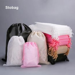 StoBag – sacs à cordon Non tissés, vente en gros, organisateur de chaussures, emballage de vêtements, rangement, poche réutilisable, pochette à domicile, frais 240229