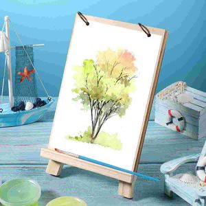 Stobok Tabletop Display -kunstenaar Easelstandaard, Craft Painting Easel Wood Display Easel houten driehoek Easel Aanvang op doeken