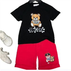 Stock 2-7 ans des créateurs de vêtements pour enfants t-shirts pantalons de t-shirt imprimés pour enfants 2 pièces coton coton baby garçons vêtements de mode f1