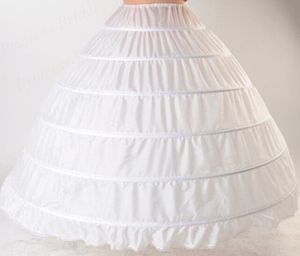 Voorraad 2021 mode baljurk 6-hoepels voor bruiloft prom quinceanera jurken underskirt goedkope designer hoge kwaliteit nieuwe gratis verzending