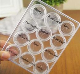 Stock Coloreful Contacts Cases Fresh Pur Hazel Lentes de Contacto Boxes3792602