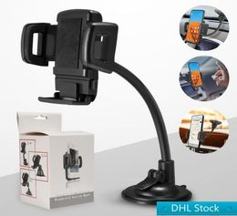 Stock DHL Ajustable Montaje de automóvil Pheleper Phone Diss Windshield Suction Mount Cell Sporter para Samsung Moto Huawei Smart Cell Celips5940816