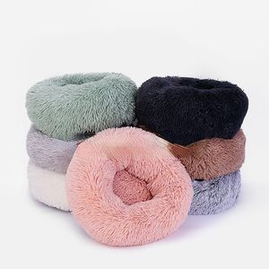 Stock chien lit canapé rond en peluche tapis pour chiens grands Labradors chat maison lit pour animaux de compagnie Dcpet meilleur centre de livraison directe mini taille 0303