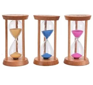 ¡Existencias! Reloj de arena con marco de madera de 3 minutos, reloj de arena de cristal, contador de tiempo, temporizador de cocina para el hogar, regalo de decoración