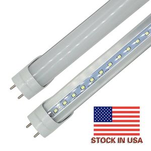 Stock en EE. UU. + 4 pies 1200 mm T8 Tubo de luz LED Alto superbrillante 18W 20W 22W Bombillas fluorescentes LED blancas frías cálidas AC110-240V FCC