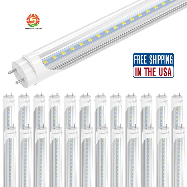 Stock en EE. UU. 4 pies 1200mm T8 tubos de luz Led alto súper brillante 18W 20W 22W bombillas fluorescentes Led blanco frío cálido AC85-265V FCC