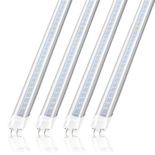 Stock aux États-Unis + 4ft led tube 22W 28W Blanc Froid 1200mm 4 pieds SMD2835 96pcs / 192pcs Ampoules Fluorescentes Led Super Lumineuses AC85-265V UL