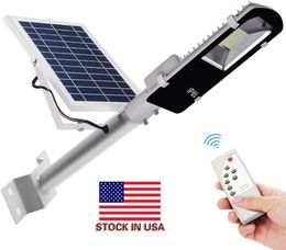 Stock en EE. UU. + Lámparas de luz solar de 60 W a prueba de agua de alta calidad con energía solar para exteriores Luz de calle de pared solar Lámpara de jardín Control remoto