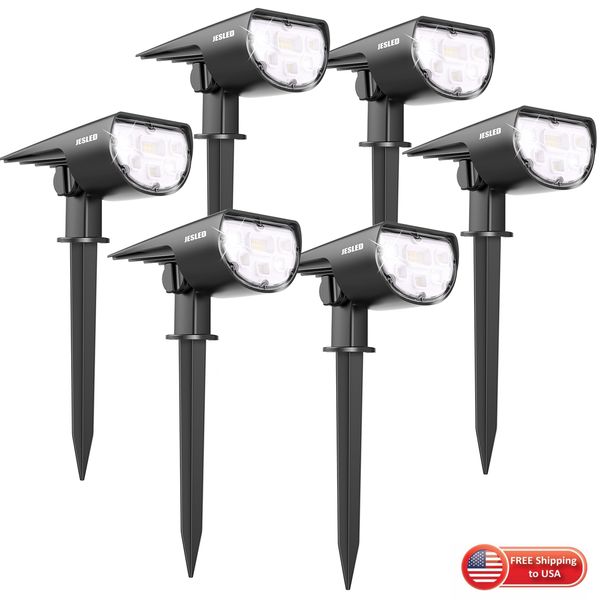 Stock Aux États-Unis - Paysage Lumière jardin pelouse lampe mur 14LEDs Extérieur Fée Vacances Fête De Noël Guirlandes Voie Solaire Cour Lumières Étanche