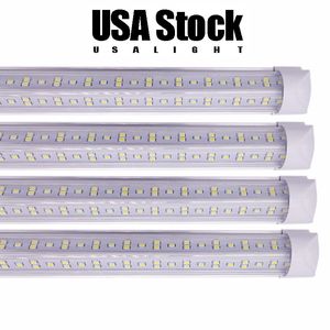 Stock en EE. UU. Tubos de luz LED Luces de diseño en forma de V Puerta de enfriador LED Iluminación de tienda diurna integrada Tienda cableada Luces LED para taller