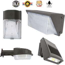 In voorraad + UL DLC LED Muurpakket Licht 20 W 30 W 50W 60W 80 100 W 120W Outdoor Wall Mount LED Tuinlamp AC90-277V