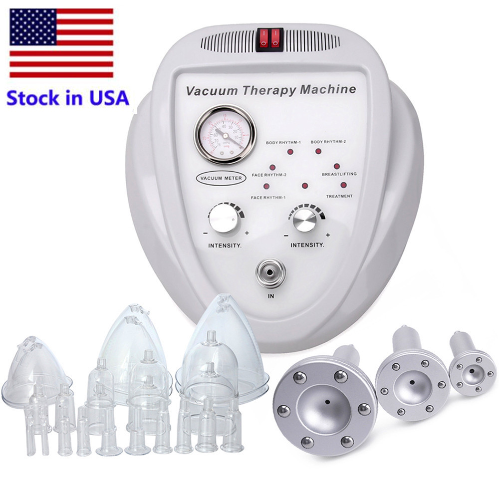 Stock in USA New listing Bust Enhancer Vacuum Massage Therapy Enlargement Pump Lifting Breast Care Massager Bust Enhancer Cup Body Shaping Beauty Machine FEDEX