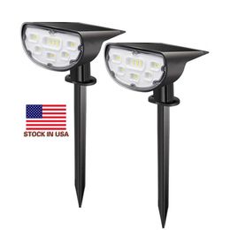 Bouillon in US Solar Pathway Lights met Spike 14Led Walkway Spotlight Small Uplight Solar Powered Led Garden Lights for Lawn Patio Yard