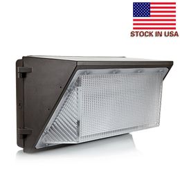 Stock aux États-Unis + UL DLC approuvent la lumière extérieure de paquet de mur de LED 100W 120W Montage mural industriel LED Éclairage AC 110-265V Garantie 5 ans