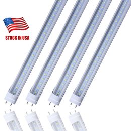 Stock en EE. UU. - Luces de tubo LED T8 de 4 pies 18W 20W 22W SMD2835 Bombillas fluorescentes LED de 4 pies 1200 mm 110 V-240 V CE RoHS FCC