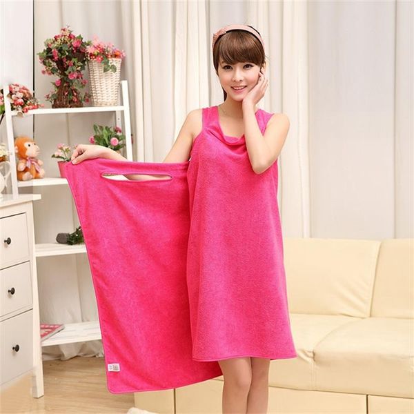 Stock Serviettes de bain magiques Lady Girls SPA Serviette de douche Body Wrap Peignoir Peignoir Robe de plage Wearable Magic Towel 9 couleurs KKA1584