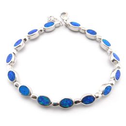 Bracelet en opale bleue, bijoux à la mode pour femmes, Stock