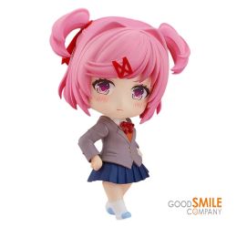 Stock Original Good Smile 2077 Doki Doki Literature Club Natsuki Anime Kawaii Movable Doll Model Toys Gift Collectible Model