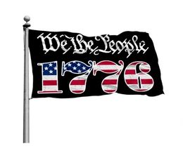 Stock hele wij de mensen Betsy Ross 1776 3x5ft vlaggen 100D polyester banners indoor buiten levendige kleur hoogwaardige WIT2552538