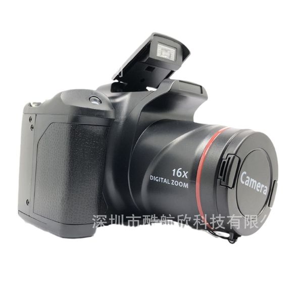 Stock XJ05 appareil photo numérique haute définition, bande vidéo, microphone, loupe, appareil photo reflex, Temu