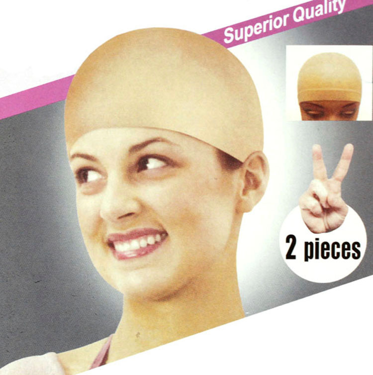 10 pcs (5packs) Meia Deluxe Wig Liner Cap de Poliéster Stretch Malha Tecelagem Tampão Para Vestir Perucas Cap Brown Bege
