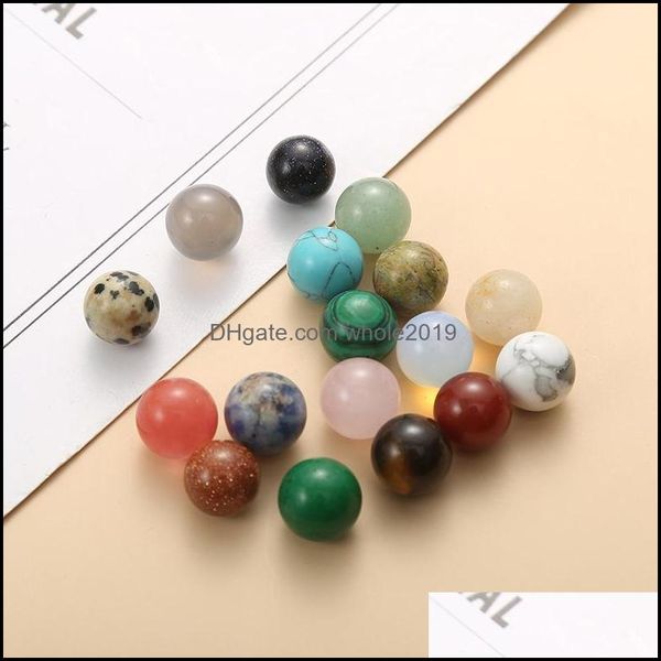 Pierre 10Mm Cristal Naturel Mascotte Mas Accessoire Minerale Gems Ornement Reiki Décoration De La Maison Diy Fabrication De Bijoux En Gros Drop Delive Dhure