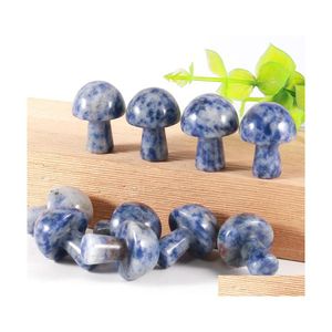 Pierre 20Mm Mini Champignon Plante Statue Ornement Sodalite Sculpture Décoration De La Maison Cristal Polissage Dhseller2010 Drop Livraison Bijoux Dhhoy