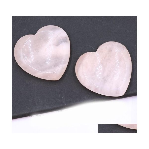 Piedra 40 Mm Aventurina Rosa Natural Bolsillo Palma Pulgar Cristal Curativo Corazón Amor Preocupación Piedras Reiki Ncing Cristales Y Piedra Gota Del Dhicz