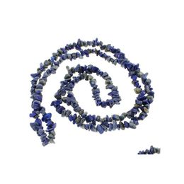 Steen 8 mm Nieuwe mode DIY Maakt losse netten kralen voor armband ketting sieraden 58 mm echte natuurlijke lapis lazi chips drop deliv dhgarden dhxpi