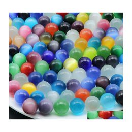 Stone Colorf 20mm katten oog kristal ronde bal vaartuig getrommeld handstuk stenen huizendecoratie ornamenten goed geschenk luckyhat drop deli dh8ke