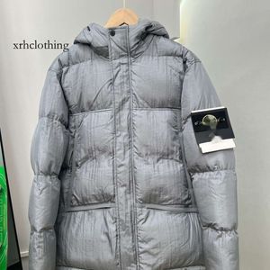 stone down jacket Automne hiver nouveaux hommes veste d'oie en pierre vers le bas haute édition métal Nylon imperméable Couple sport et loisirs coton manteau