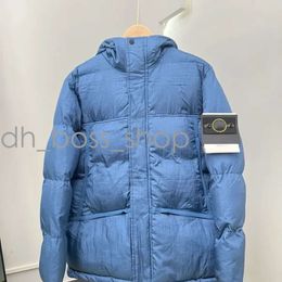 Stone Donsjack Heren donsjack met katoenen vulling Dun donsjack Dikke jas Herfst Winter Designer Jas Herfstjas met rits en capuchon voor mannen en vrouwen 567