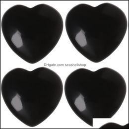 Steen hartvormige natuurlijk zwart kwarts edelsteen kristal genezing chakra reiki ambachtelijk speelgoed 20x6 mm drop levering 2021 je dhseller2010 dhuwh