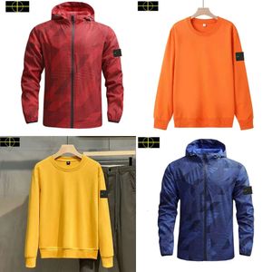 Stone Jacket Designer Heren Dames Jassen Merk Design Lente Herfst Jas Capuchon Hoodies Sport Windjack Casual Rits Jassen Man S S s s