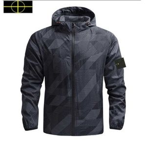 stone jacket island Marque de créateurs hommes printemps et automne manteau Windrunner mode pull à capuche sport coupe-vent décontracté fermeture éclair pierres island veste