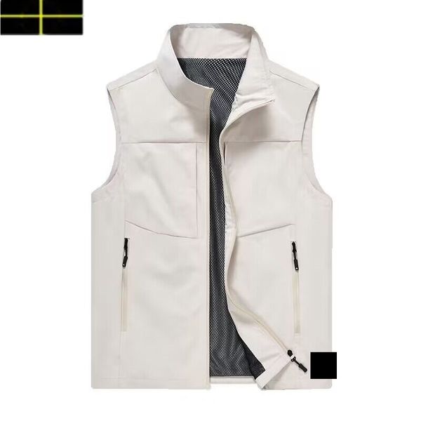 veste en pierre réservoir pour hommes printemps et automne réservoir de pêche extérieur pour hommes mous